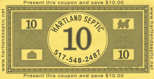 Save $10 on Michigan septic services